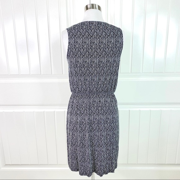 Joe Fresh Woven Print Sleeveless Cowl Neck Dress S - Picture 4 of 5